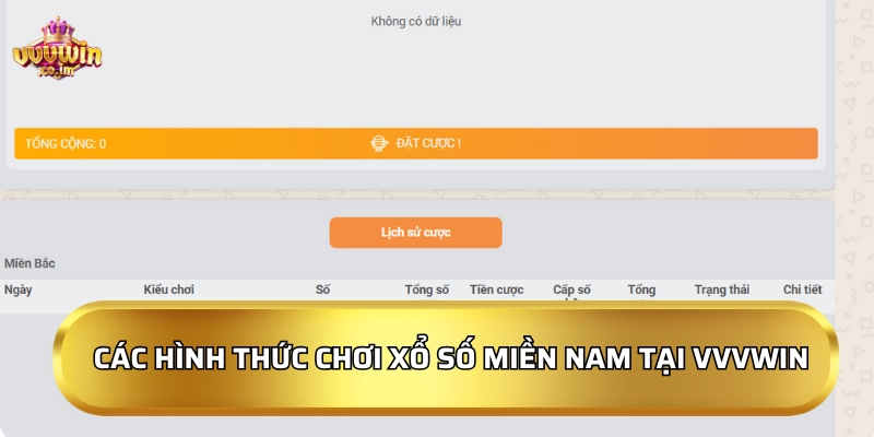 Các hình thức chơi xổ số miền Nam tại VVVWin
